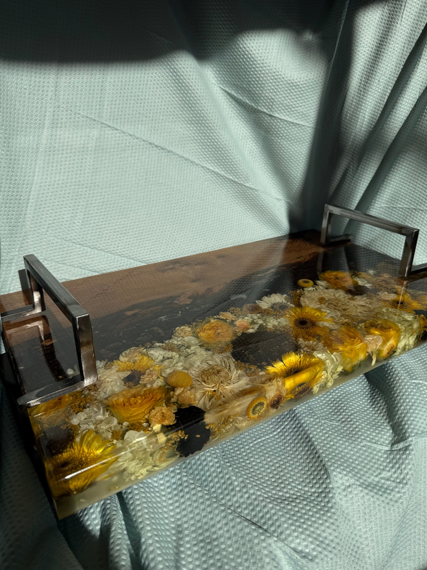 Beehive, epoxy table