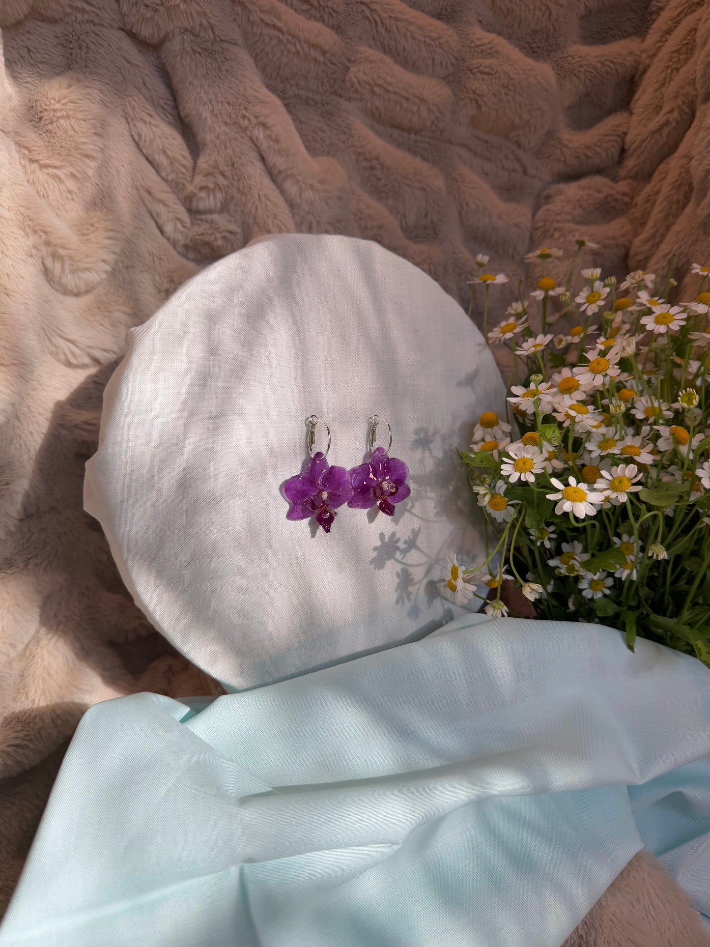 Small purple orchids