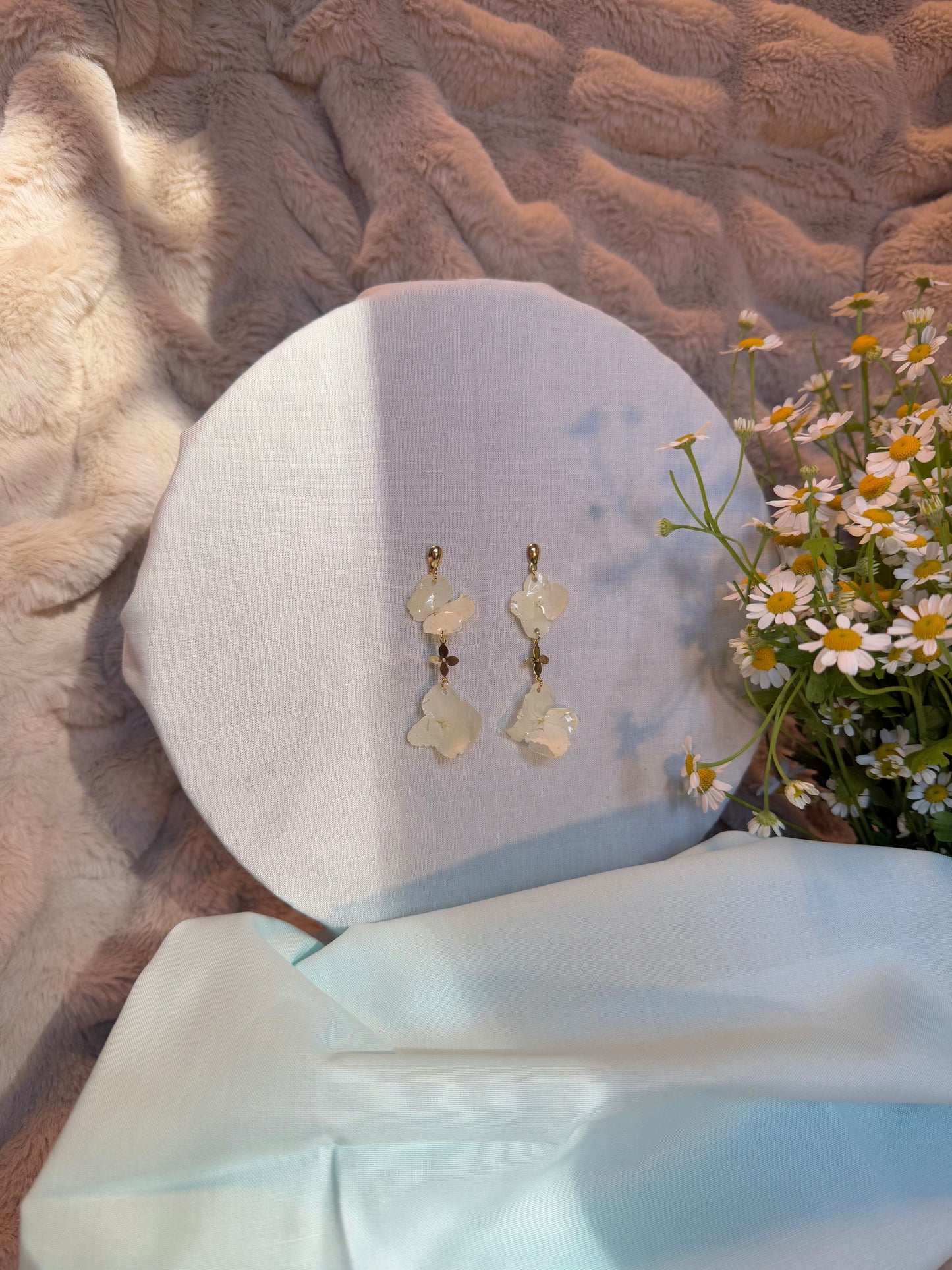 Hydrangea earrings