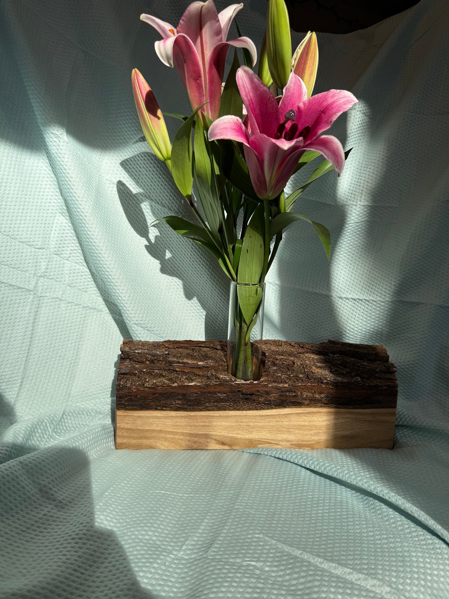 Black walnut live edge vase