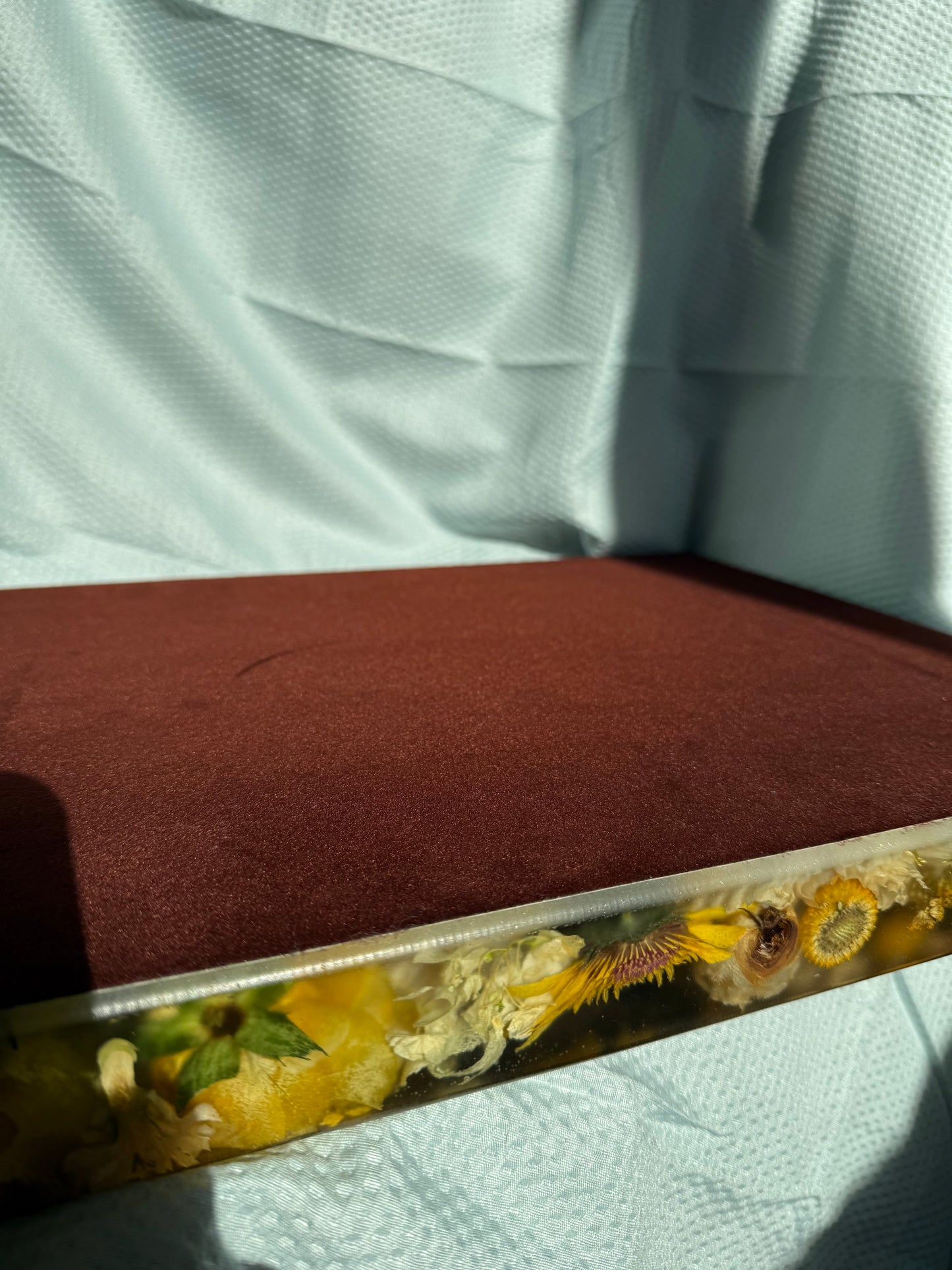 Beehive, epoxy table