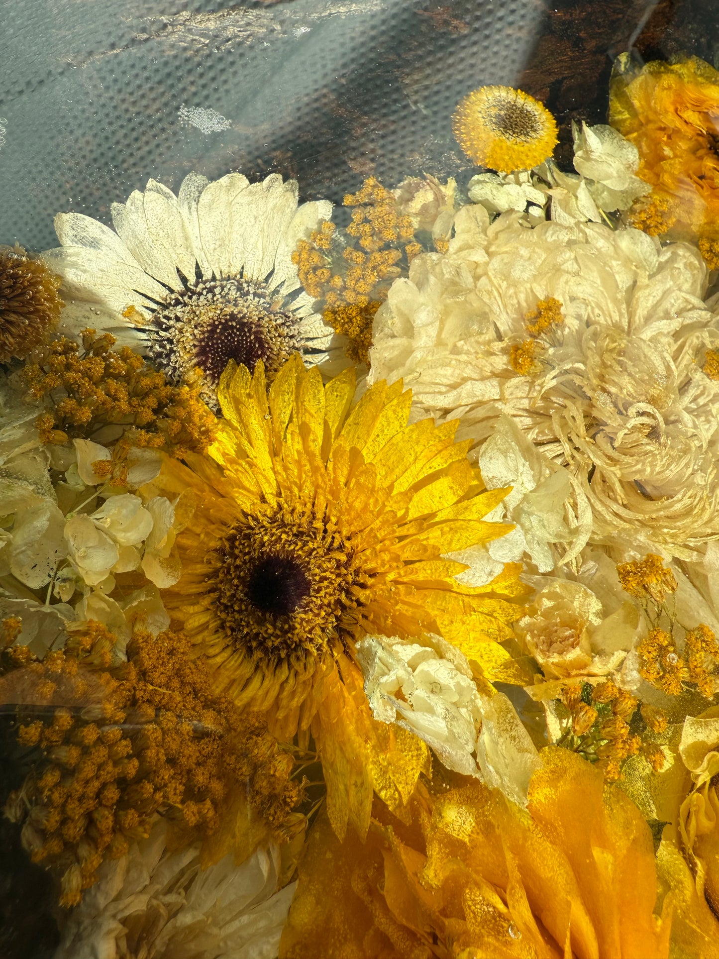 Beehive, epoxy table