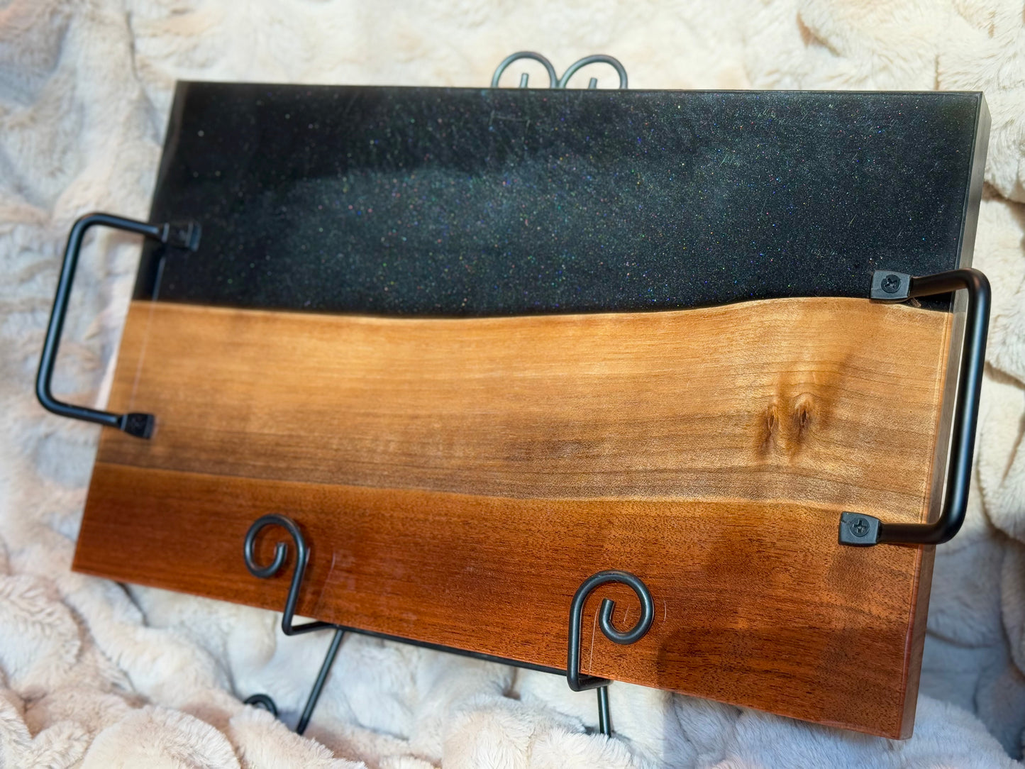 Midnight dunes, epoxy tray